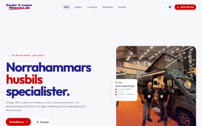 Top of the website for Husbilar Jönköping | Sandor & Lasses Bilservice AB | Motoroptimering Jönköping