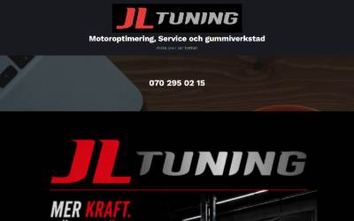 Top of the website for JLtuning