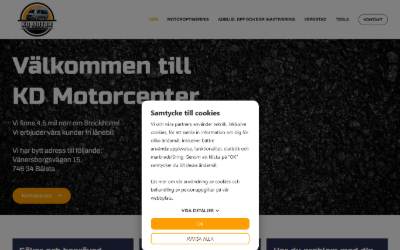 Website preview for KD motoroptimering&Bilverkstad