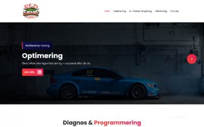 Top of the website for Red Swamp Tuning
