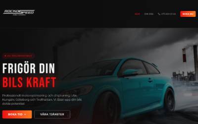 Top of the website for Rockospeed Obd-Tuning