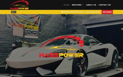 Website preview for Hass Power
