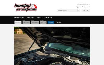 Website preview for Boosted Creations