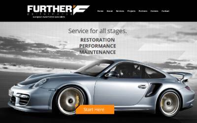 Website preview for Further Perfomance