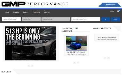 Website preview for GMP Performance