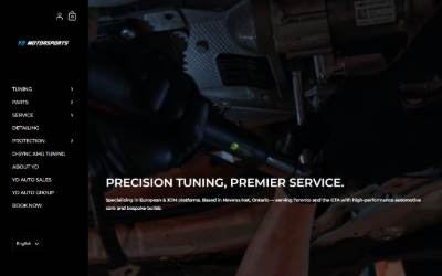 Website preview for YD Motorsports