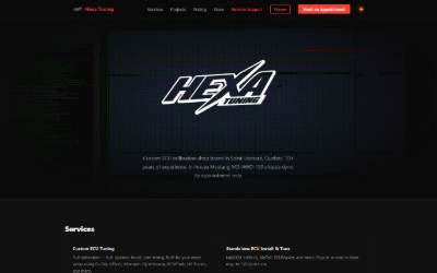Website preview for Hexa Tuning