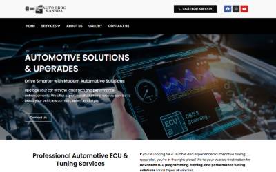 Website preview for Auto Prog Canada