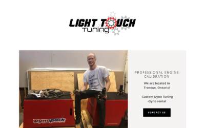 Website preview for Light Touch Tuning