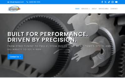 Website preview for Red Deer Speed & Custom