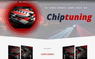 Top of the website for ChipTuning Trójmiasto