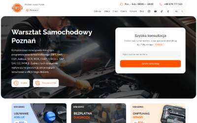 Top of the website for Kata-Serwis