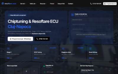 Top of the website for Resoftare