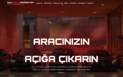 Top of the website for ECUHARD Gaziantep