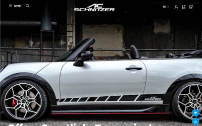 Top of the website for AC Schnitzer