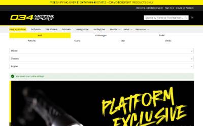 Website preview for 034Motorsport