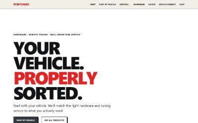 Website preview for PCM Tuners