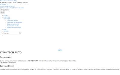 Top of the website for Lyon Tech Auto