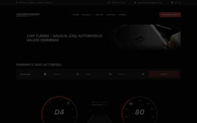 Top of the website for AOS Performance