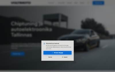 Top of the website for Voltimoto
