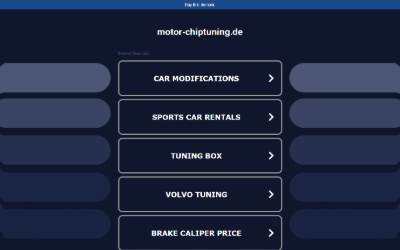 Top of the website for B&S Motor- und Chiptuning