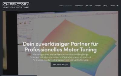 Top of the website for CHIPFACTORY