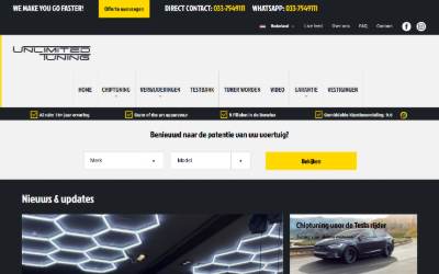 Top of the website for Unlimited Tuning