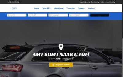 Top of the website for AMT Chiptuning