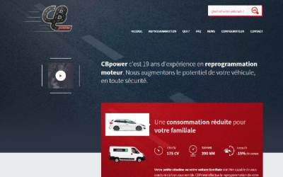 Top of the website for CBpower