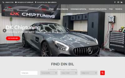 Top of the website for DK Chiptuning