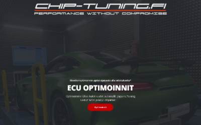 Top of the website for Chip Tuning Finland