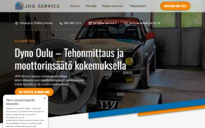 Top of the website for JHA-Service