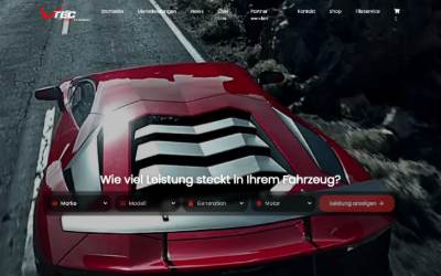 Top of the website for VTEC-Chiptuning