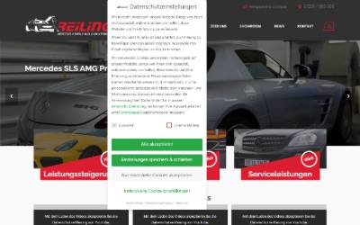 Top of the website for Reiling Tuning GmbH