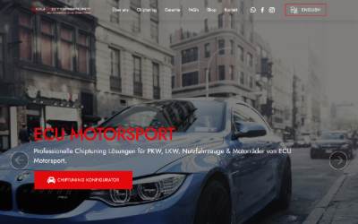 Top of the website for Ecu-Motorsport