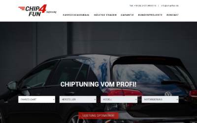 Top of the website for Chip4Fun Chiptuning