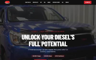 Website preview for Diesel Tuning Australia