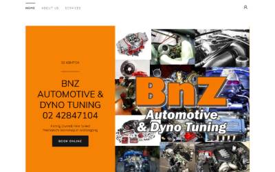 Website preview for BnZ Automotive & DynoTuning