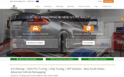 Website preview for Advanced Vehicle Remapping