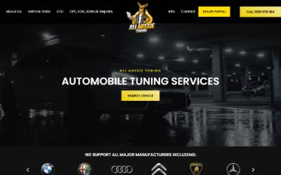 Website preview for All Aussie Tuning