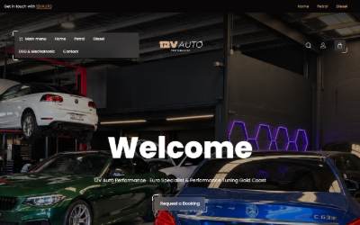 Website preview for 12V Auto Performance