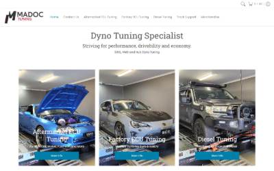 Website preview for Madoc Tuning