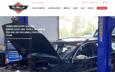 Website preview for Hi-Mech Auto Solutions