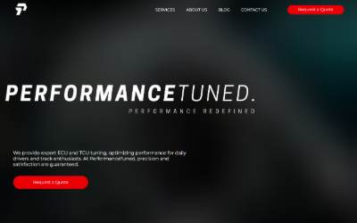 Website preview for Performance Tuned.