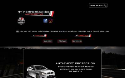 Website preview for NT Performance Automotive