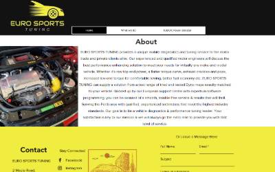 Website preview for Euro Sports Tuning
