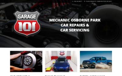 Website preview for Garage101