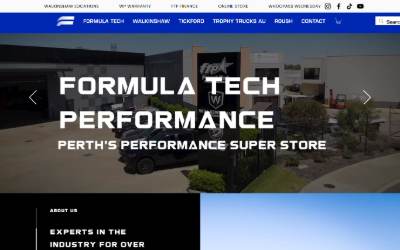 Website preview for Formula Tech Performance
