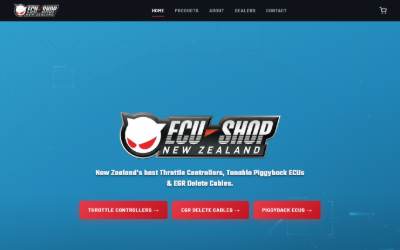 Website preview for ECU Shop NZ