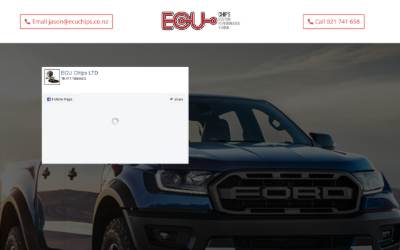 Website preview for ECU Chips